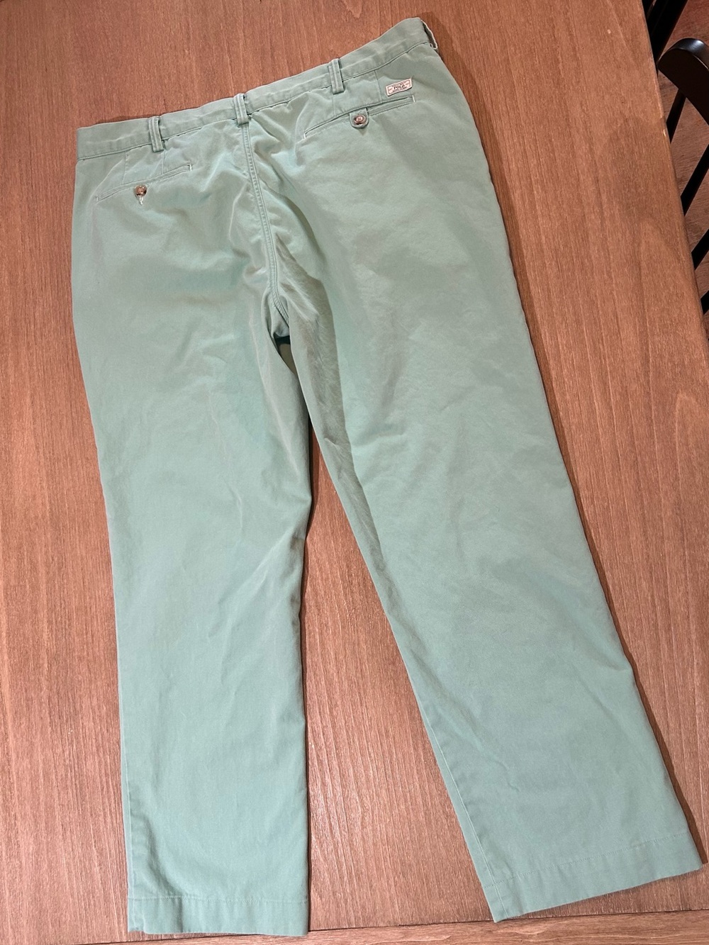 Polo Ralph Lauren Bedford Chino Pants - Sz 38x32 Mint Green Pastel Straight Fit